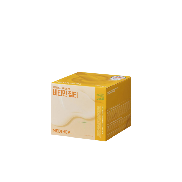 Mediheal rozświetlająca maska algowa do twarzy z serum 28g + 2ml Derma Modeling VITAMIN