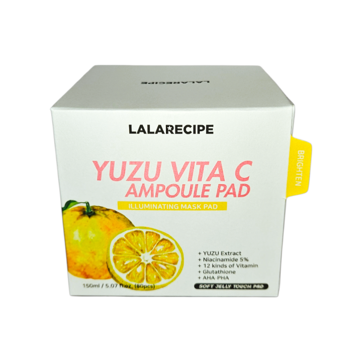 Lala Recipe Yuzu Vita C ampoute Pad (Rozjaśniające płatki z witaminą  C)