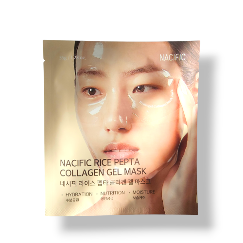 NACIFIC nawilżająca maska kolagenowa do twarzy (Rice Pepta Collagen Gel Mask) png