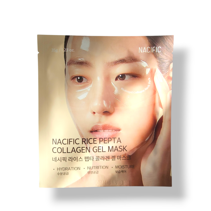 NACIFIC nawilżająca maska kolagenowa do twarzy (Rice Pepta Collagen Gel Mask) png