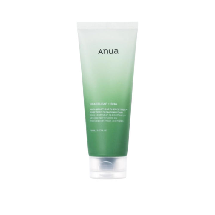 Anua dogłębnie oczyszczająca pianka do twarzy 150ml (Heartleaf Quercetinol Pore Deep Cleansing Foam).png