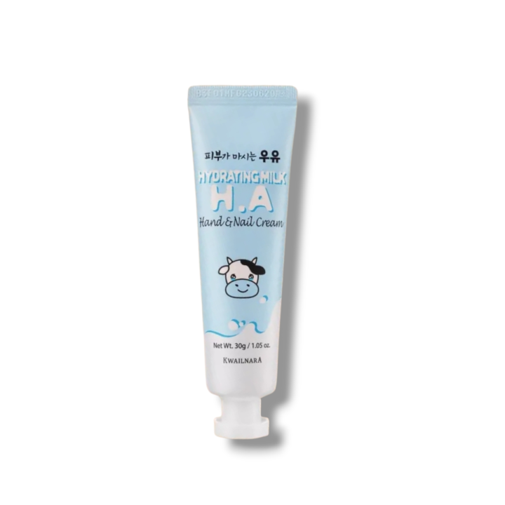 Kwailnara nawilżający krem do rąk i paznokci z kwasem hialuronowym (Hydrating Milk H.A Hand &amp; Nail Cream 30g)