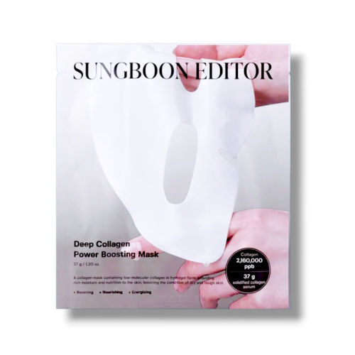 Sungboon Editor rozjaśniająca maska kolagenowa (Depp Collagen Niacin-Vita C Brightening Mask 37g).png