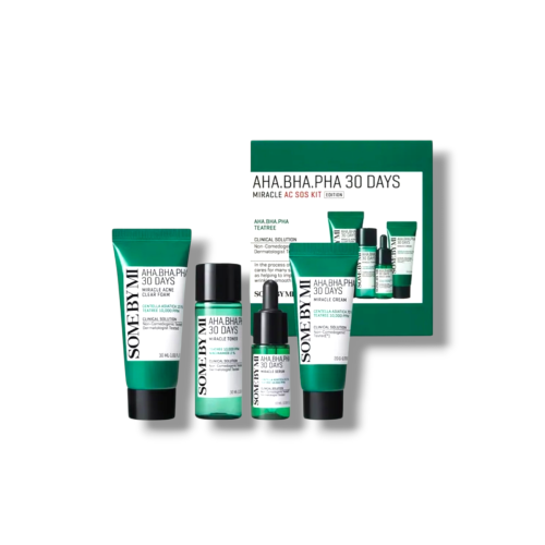 Some By Mi zestaw kosmetyków do cery trądzikowej (AHA BHA PHA 30 Days Miracle AC SOS Kit) .png