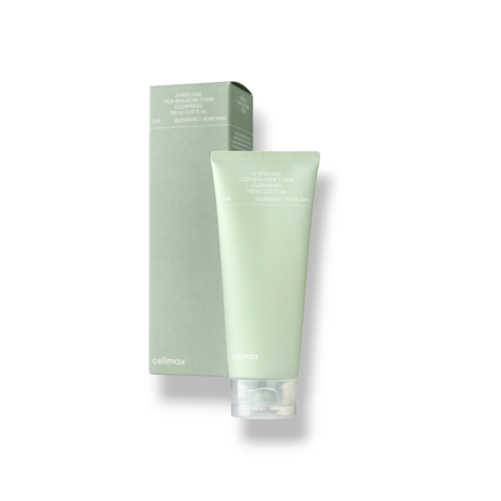 Celimax - Ji.Woo.Gae Cica BHA oczyszczająca pianka dla skóry trądzikowej (Acne Foam Cleansing - Purifying Foam for Acne Skin 150ml).png