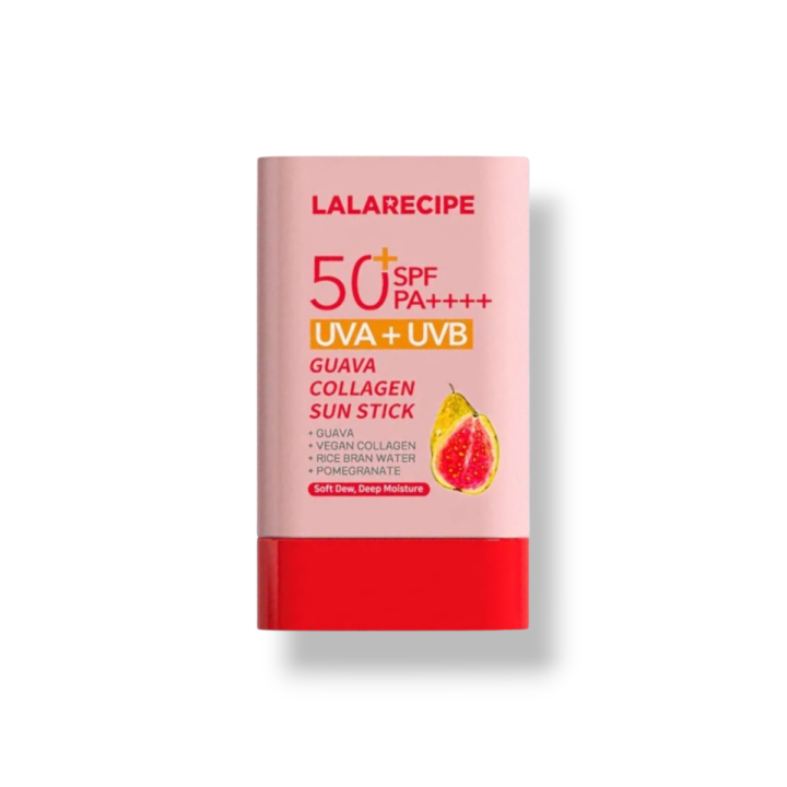 Lalarecipe Łagodzący sztyft przeciwsłoneczny SPF50+ PA++++ (Guava Collagen Sun Stick 20g).png