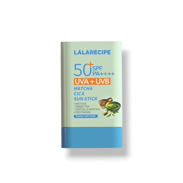 Lalarecipe Łagodzący sztyft przeciwsłoneczny SPF50+ PA++++ (Matcha Cica Sun Stick 20g).png