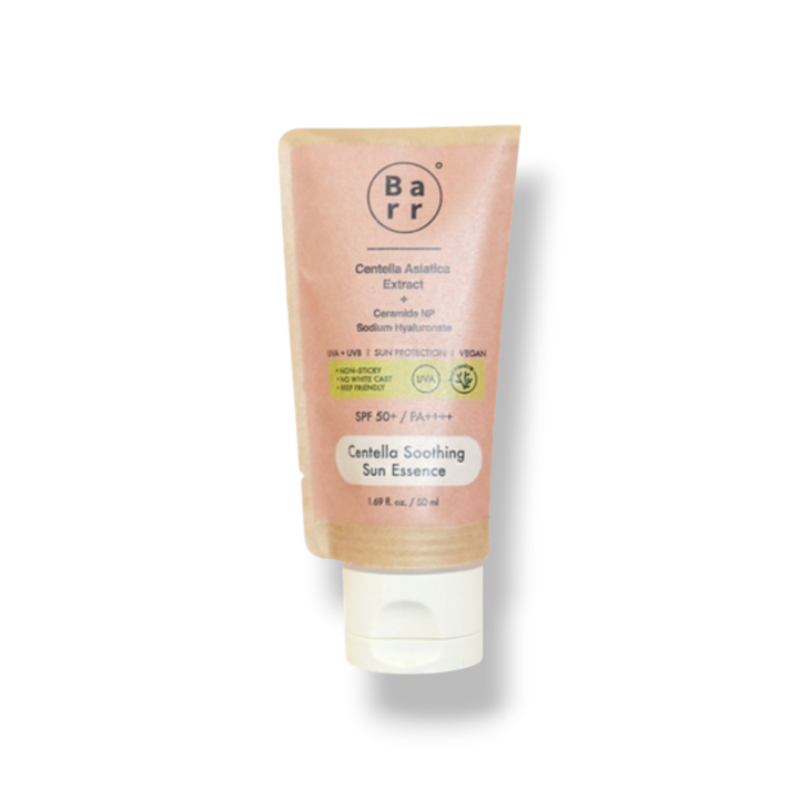 Barr Cosmetics Krem przeciwsłoneczny do twarzy SPF50+ PA++++ (Centella Soothing Sun Essence 50ml).png