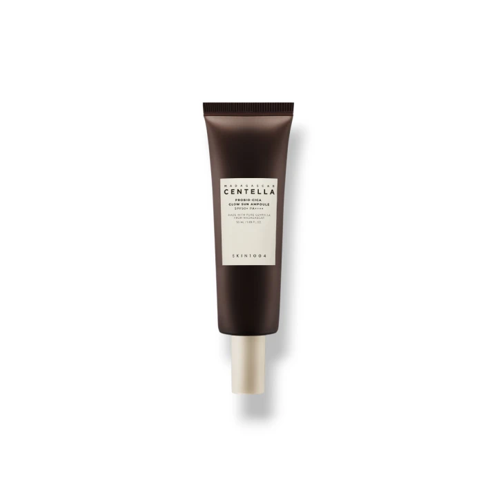 SKIN1004 Głęboko nawilżający krem przeciwsłoneczny (Madagascar Centella Probio-Cica Glow Sun Ampoule SPF50+ PA++++ 50 ml)
