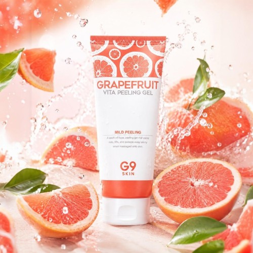 G9Skin Delikatny żel-peeling z AHA, BHA, enzymami i ekstraktami owocowymi, który skutecznie usuwa martwy naskórek bez podrażnień. Wygładza, rozświetla i nawilża skórę, pozostawiając ją miękką i świeżą.