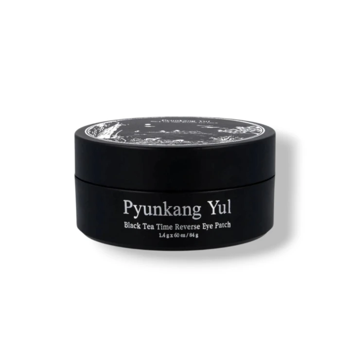 Pyunkang Yul Black Tea Time Reverse Eye Patch – hydrożelowe płatki pod oczy z ekstraktem z czarnej herbaty, 60 sztuk