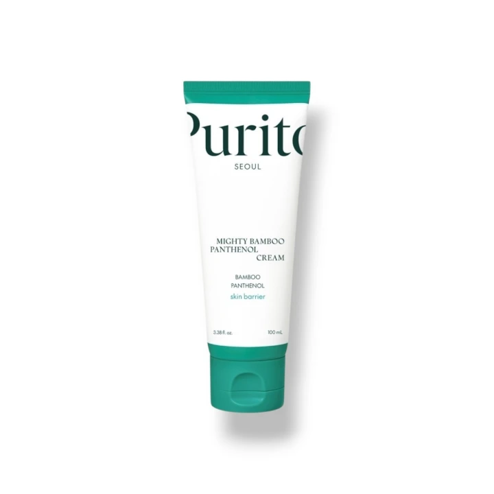 PURITO SEOUL Regenerujący krem do twarzy z pantenolem (Mighty Bamboo Panthenol Cream, 100ml)