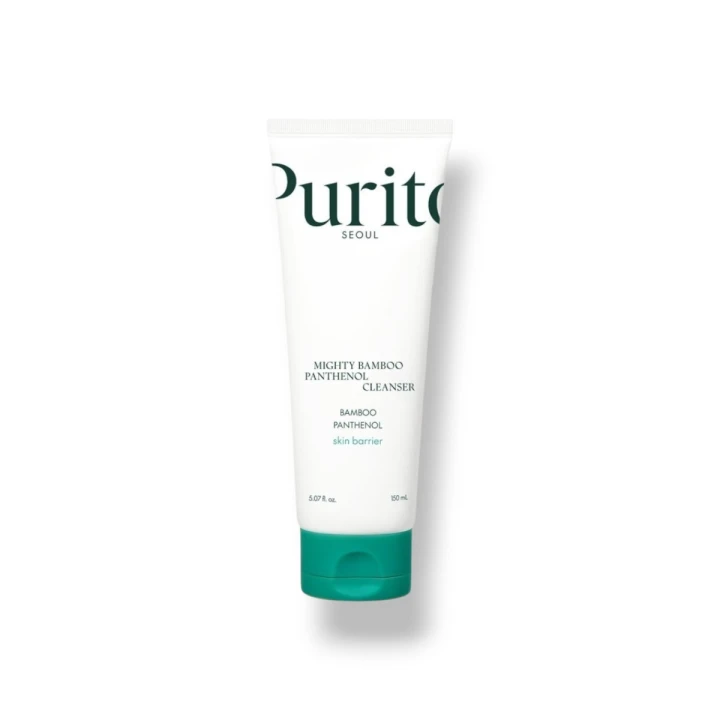 PURITO SEOUL Nawilżający żel do mycia twarzy (Mighty Bamboo Panthenol Cleanser 150ml)
