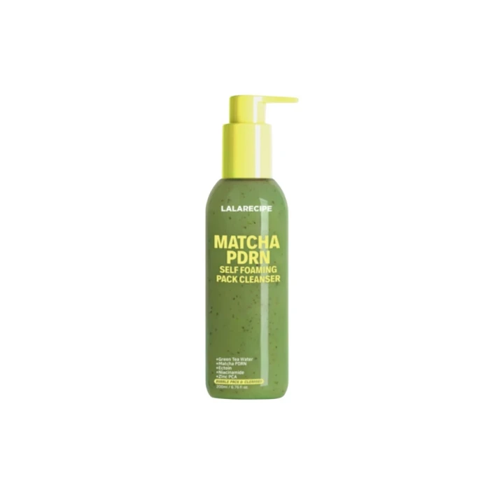 LalaRecipe Kojąca pianka oczyszczająca (Matcha PDRN Self Foaming 3in1 Pack Cleanser)