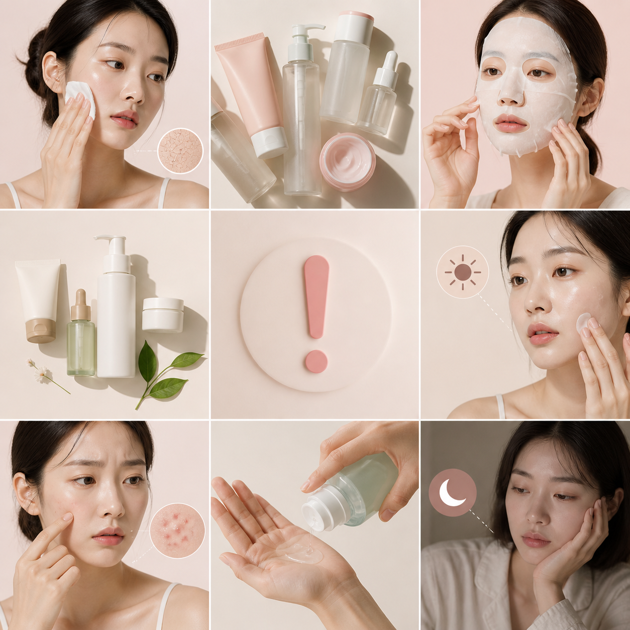 9 najczęstszych błędów w koreańskiej pielęgnacji skóry (K-beauty), które psują efekty