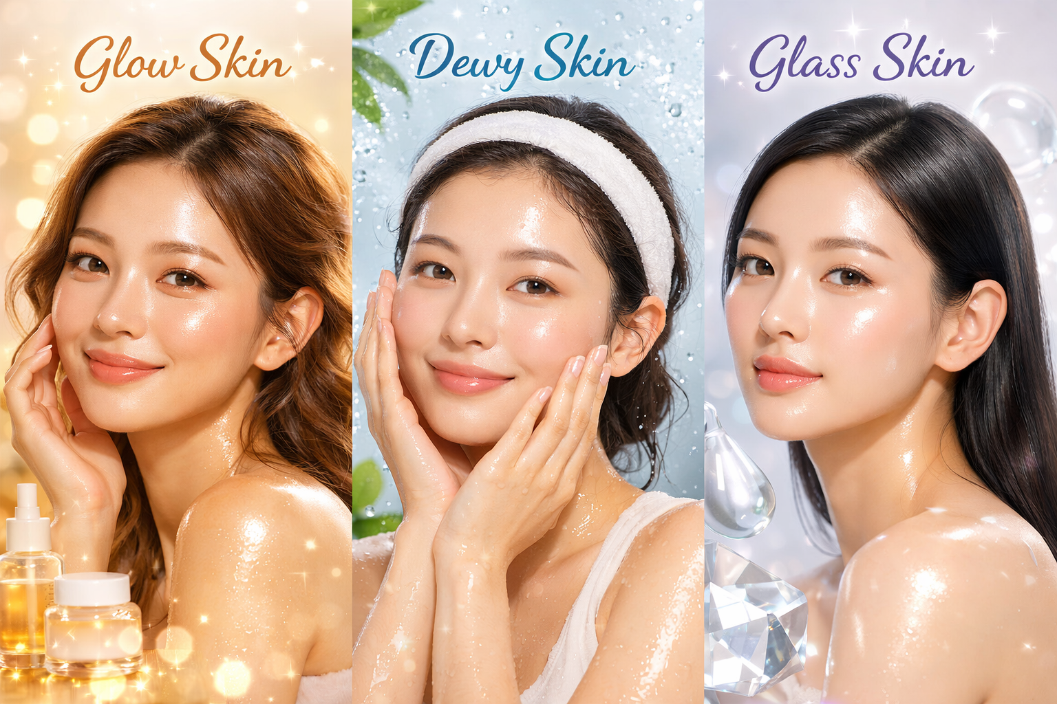 Glow Skin, Dewy Skin i Glass Skin – jak uzyskać blask w stylu K-Beauty?